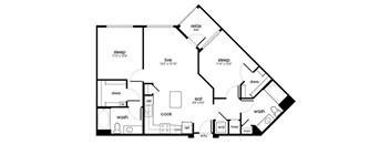 B1 Floor Plan at Rize Irvine, Irvine, CA, 92614