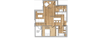 1 bed 1 bath C at Wilshire Valencia Apartment, Los Angeles, 90017