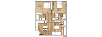 2 bed 2 bath D at Wilshire Valencia Apartment, California