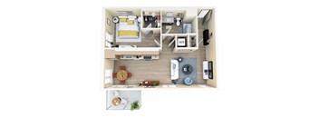 1 bed 1 bath F at Skyview Sunset Apartments, Los Angeles