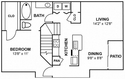 a floor plan of a bedroom house
