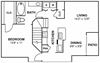 pinzon 1 bedroom 1 bath floor plan