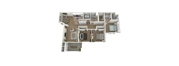 Scripps floor plan image - 3 bed 2 bath - 1336 sqft
