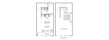 D1 floor plan - 1 bed 1 bath at The Union Flats, Union City, CA, 94587