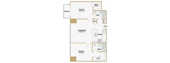Treasure Island floor plan at Towers at Rincon, California