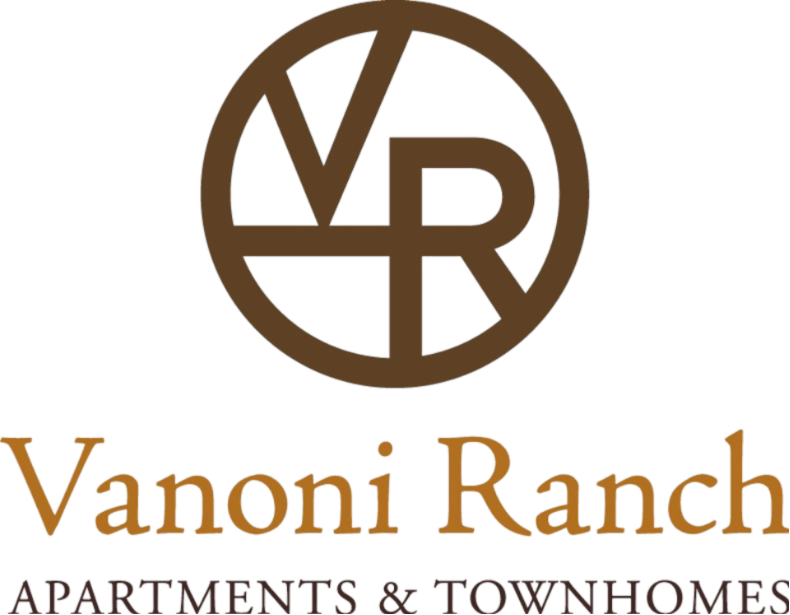 A logo for Vanoni Ranch apartments and townhomes.