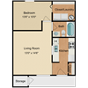 1 Bed 1 Bath