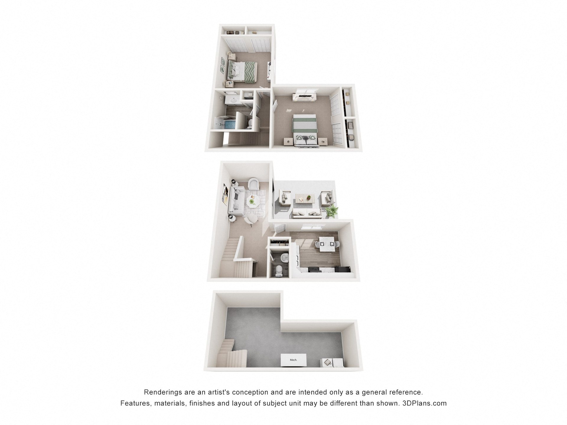 A series of images showing different floor plans of a house.