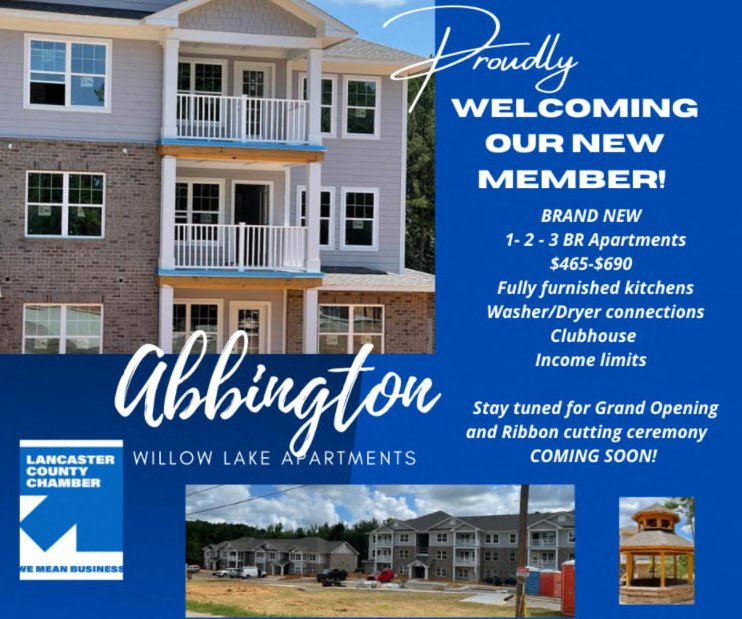 a real estate ad for a new apartment building