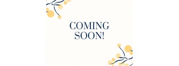 A graphic with the words "COMING SOON!" in the center.