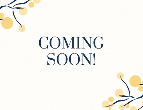 A graphic with the words "COMING SOON!" in the center.