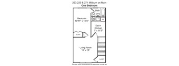 1 Bedroom  1 Bath