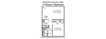 1 Bedroom  1 Bath