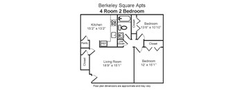 2 Bedroom 1 Bathroom