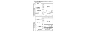 1 Bedroom  1 Bath