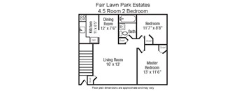 2 Bedroom 1 Bathroom