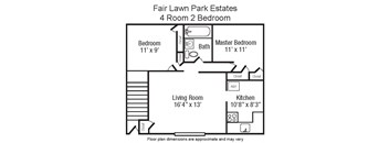 2 Bedroom 1 Bathroom