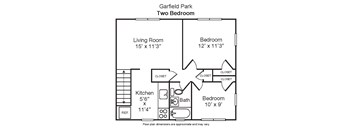 2 Bedroom 1 Bathroom