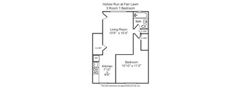 1 Bedroom  1 Bath
