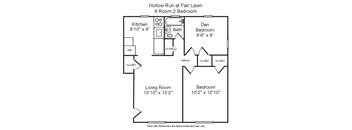 2 Bedroom 1 Bathroom