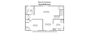 1 Bedroom  1 Bath