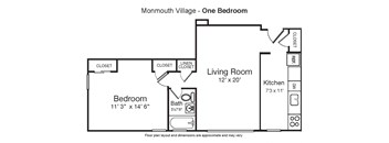 1 Bedroom 1 Bathroom