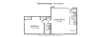 1 Bedroom  1 Bath