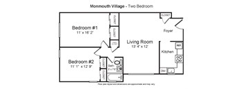 2 Bedroom 1 Bathroom