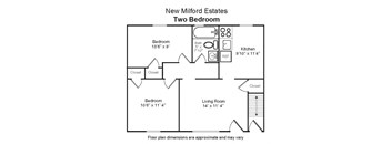2 Bedroom 1 Bathroom