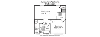 1 Bedroom  1 Bath