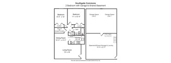 2 Bedroom 1 Bathroom w Garage