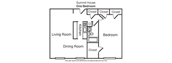 1 Bedroom  1 Bath