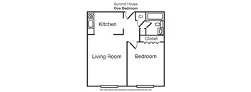 1 Bedroom  1 Bath