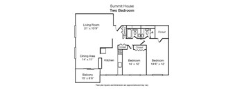 2 Bedroom 2 Bathroom
