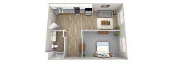 a floor plan image of the hudson in poughkeepsie, ny at Jefferson Yards, Tacoma