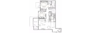 Gallatin Floor Plan at Mullan Reserve Apartments, Missoula, MT, 59808