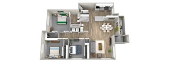 3 Bedroom Floor Plan  at Rylee Ann Apartments, East Wenatchee
