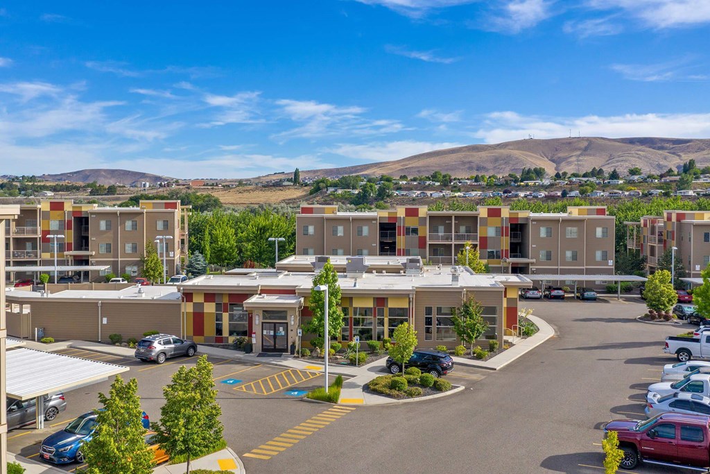 Drone View at Mosaic on the River Apartments, Richland, WA, 99352