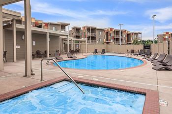 Two Shimmering Swimming Pools