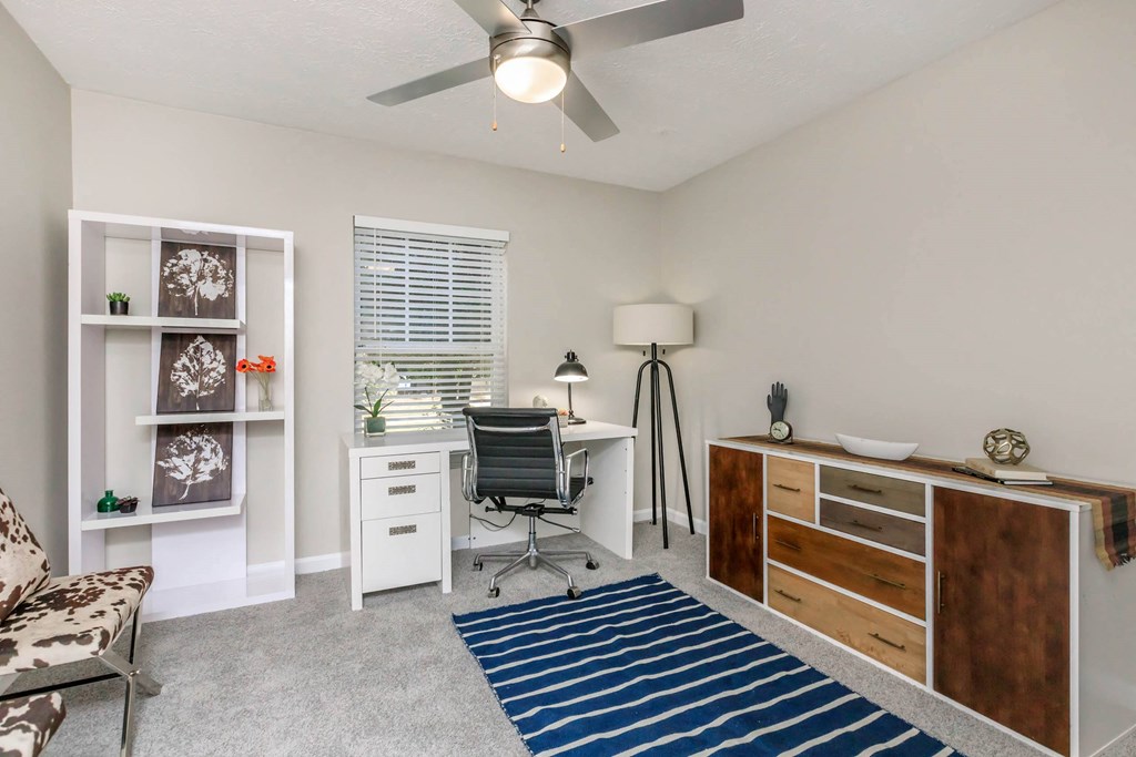 Living Room With Desk at 400 Winchester, Atlanta Georgia