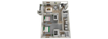 a floor plan of a 1 bedroom apartment at the crossings at white marsh apartments, transparent p at Mill Pond Apartments, Auburn, WA 98092