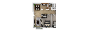 A1 1Bed 1Bath-b at Barcelo at East Cobb Apartments, Marietta, GA, 30067
