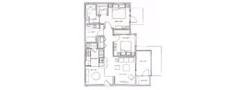 Bitterroot Floor Plan at Mullan Reserve Apartments, Montana