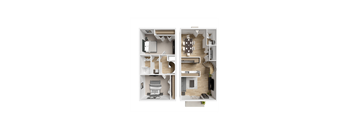 B2 2Bed 1.5 Bath at Barcelo at East Cobb Apartments, Marietta