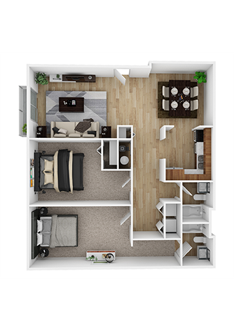 A1 1Bed 1Bath-a at Barcelo at East Cobb Apartments, Georgia