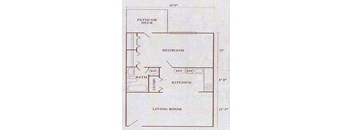 1 bed 1 bath A at Overlook Club Apartments, Cummings, GA