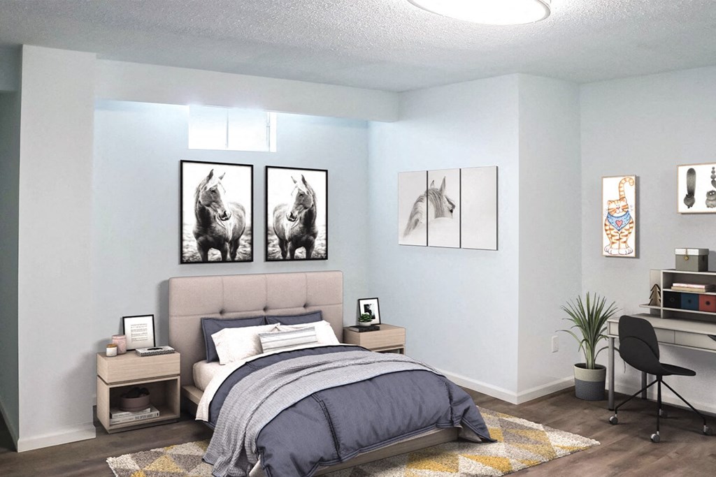 Comfortable Bedroom at The Ridge Overland Park, Overland Park, KS, 66212