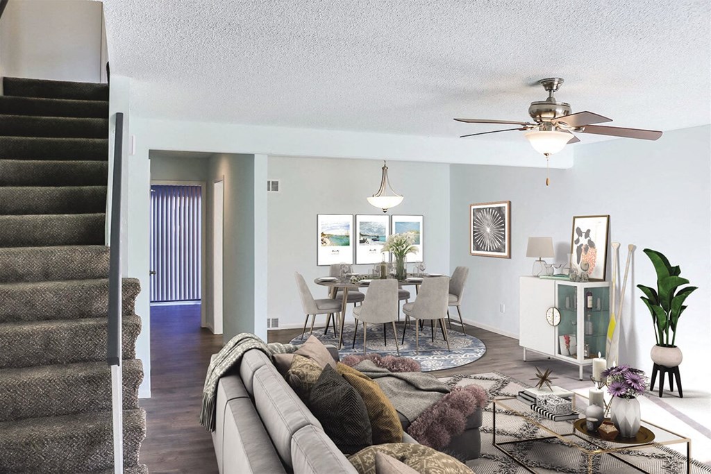 Basement Living Room at The Ridge Overland Park, Overland Park, KS, 66212
