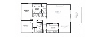 Two Bed Two Bath 1425 Square Feet at The Bridges at Foxridge, Mission, 66202