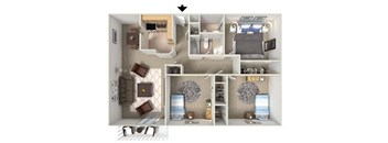 The Notre Dame 3 Bed 2 Bath 1193 Square Feet at Lansing Riverwood, LLC, Lansing, Illinois